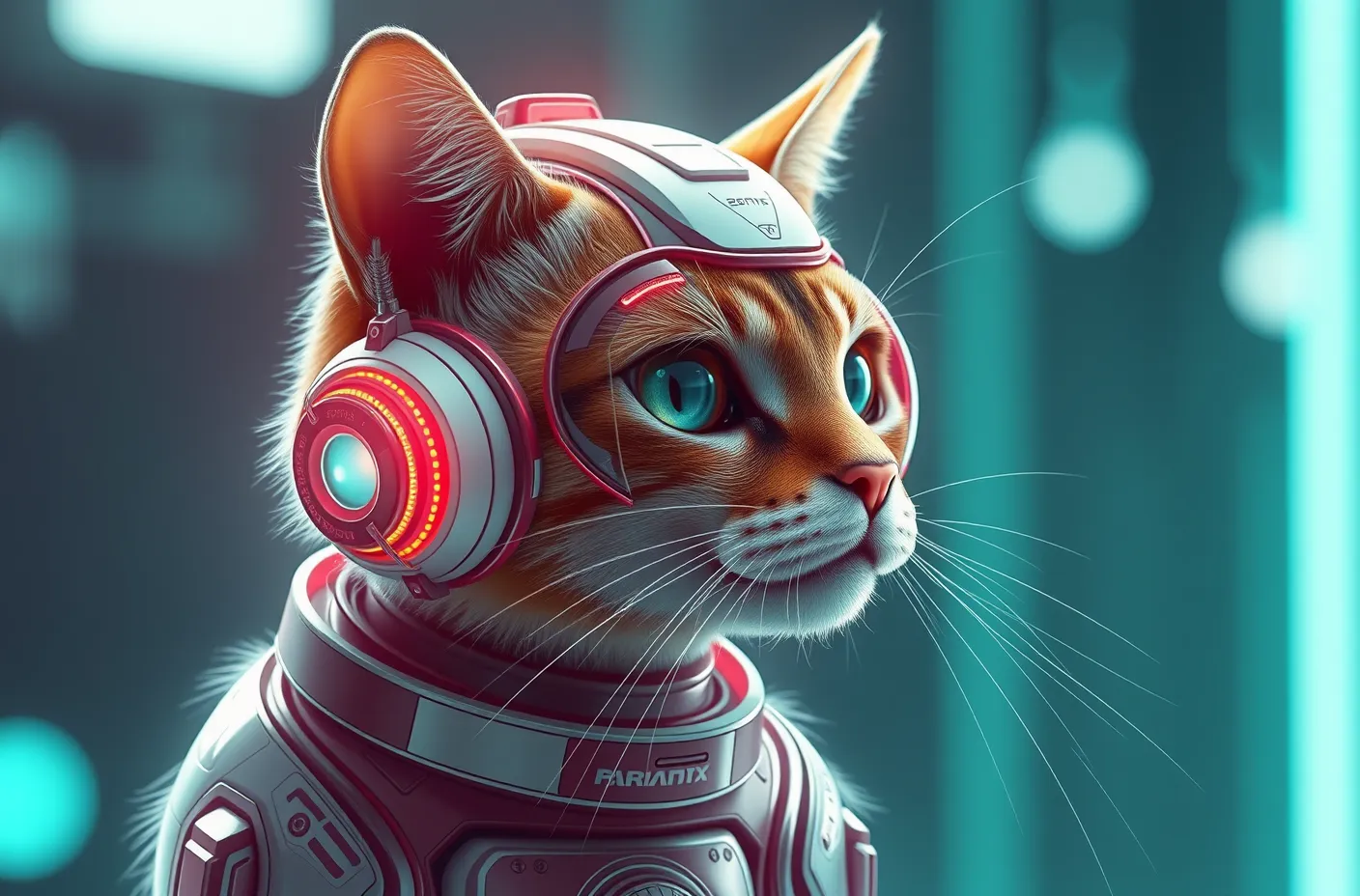 futuristic cat